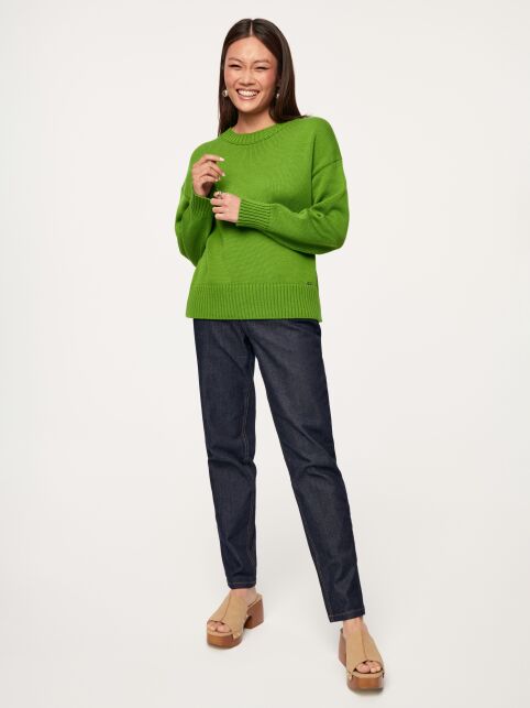 Джинсы mom с высокой посадкой из raw-денима CON-546 - купить в интернет-магазине Conte