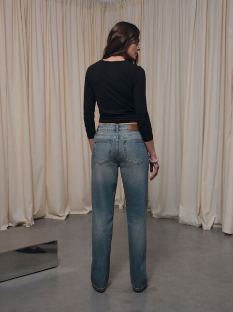 Джинсы straight винтажной варки СON-793 - купить в интернет-магазине Conte