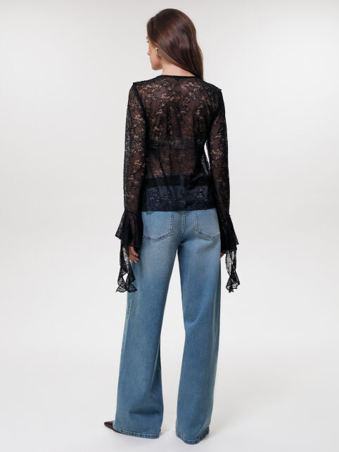 Блуза из кружева с рюшами LBL 3741 - купить в интернет-магазине Conte