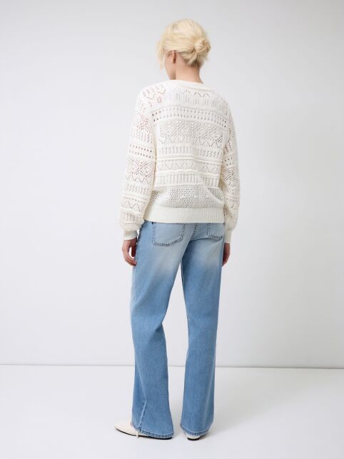 Укороченный джемпер объёмного силуэта с хлопком LDK 24111 - купить в интернет-магазине Conte