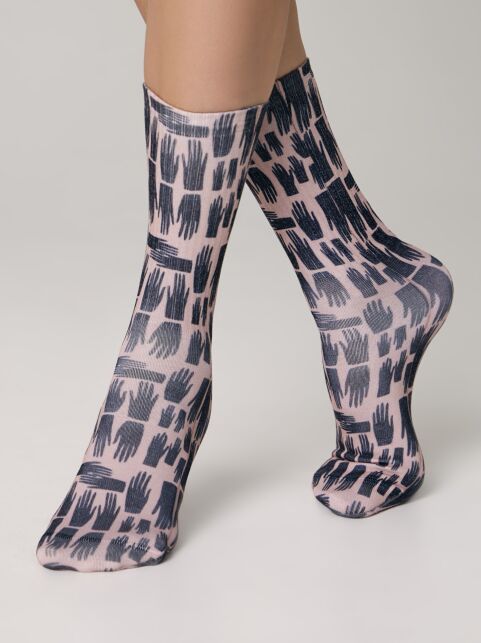 Удлиненные носки с хлопком «Hands» - купить в интернет-магазине Conte