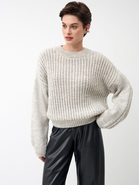 Джемпер умеренно свободного силуэта из пряжи с шерстью LDK 24137 - купить в интернет-магазине Conte