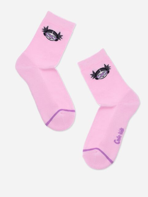 Хлопковые светло-розовые носки SOF-TIKI с махровой стопой, модель 523 - купить в интернет-магазине Conte