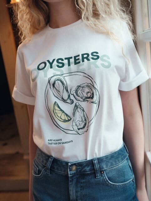 Футболка из хлопка с рисунком «Oysters» - купить в интернет-магазине Conte