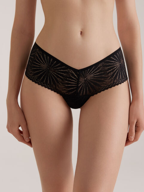 Трусы бразилиана из фактурного цветочного кружева ASTER LBR 3144 - купить в интернет-магазине Conte