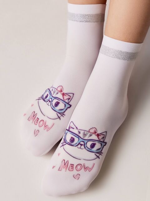 Носки с рисунком и люрексом CATY Носки с рисунком и люрексом CATY - купить в интернет-магазине Conte