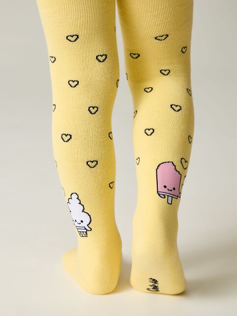 Колготки SOF-TIKI (махровые внутри) с рисунком "мороженки" - купить в интернет-магазине Conte