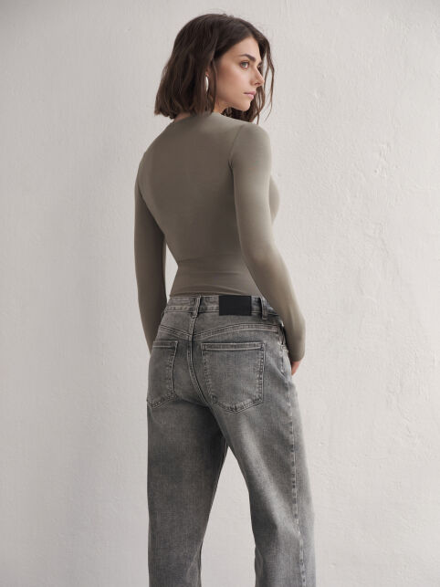 Боди из вискозы с декоративными люверсами LBD 3288 - купить в интернет-магазине Conte