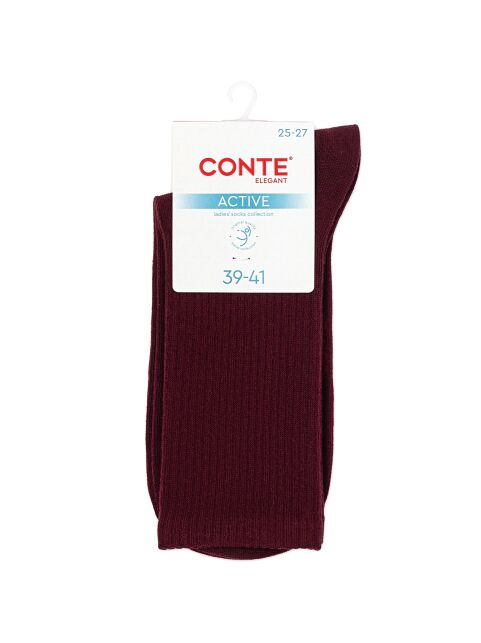 Удлиненные носки из хлопка в рубчик - купить в интернет-магазине Conte