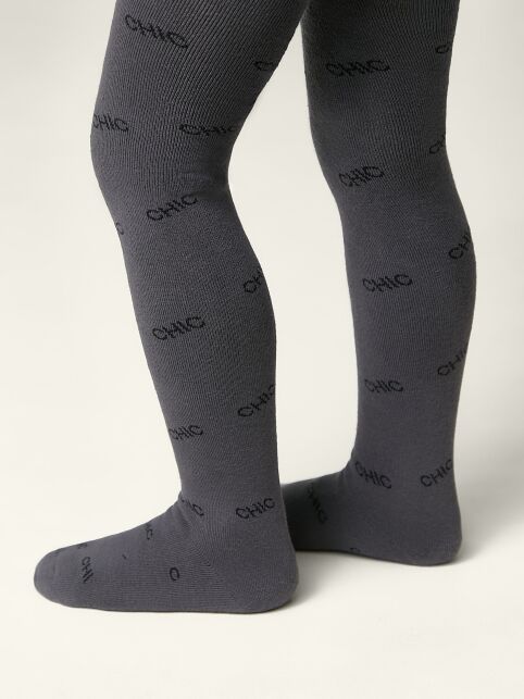 Колготки SOF-TIKI (махровые внутри) с надписью "chic" - купить в интернет-магазине Conte