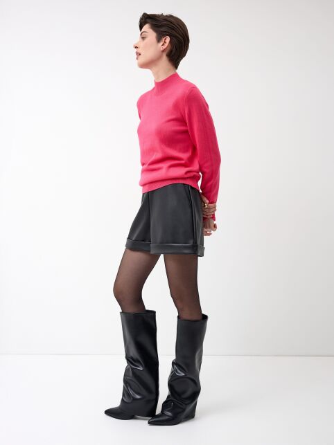 Джемпер из хлопка и модала с разрезами на манжетах LDK 24106 - купить в интернет-магазине Conte