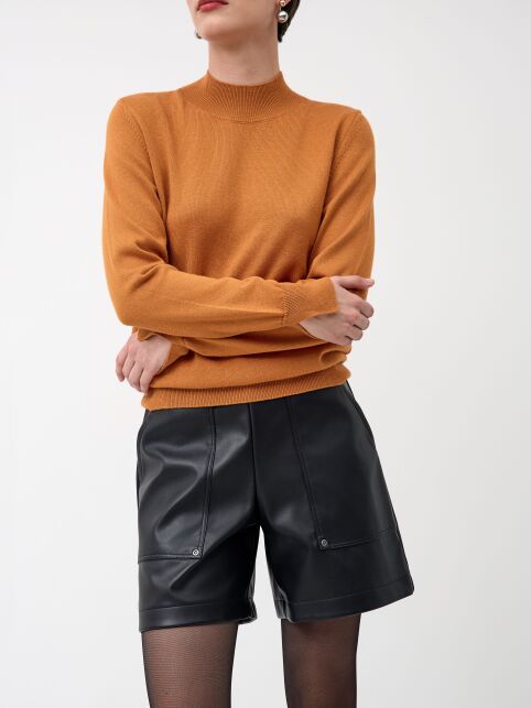 Джемпер из хлопка и модала с разрезами на манжетах LDK 24106 - купить в интернет-магазине Conte