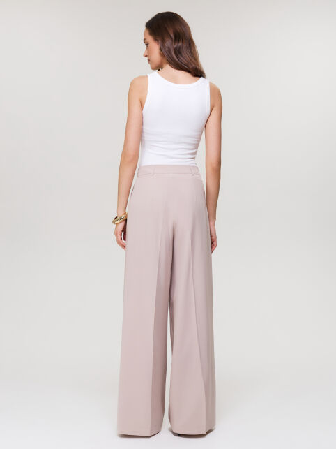 Брюки со складками из костюмной ткани LBK 3401 - купить в интернет-магазине Conte