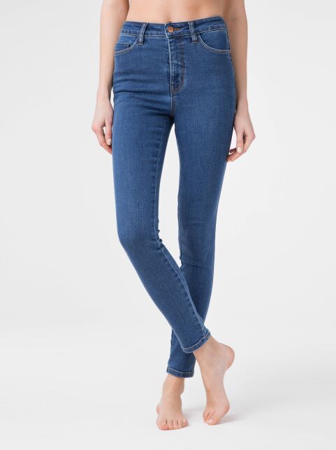 Моделирующие eco-friendly джинсы skinny c супервысокой посадкой CON-174 Lycra® - купить в интернет-магазине Conte