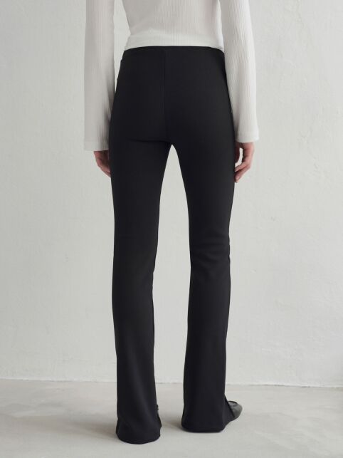Брюки с высокой посадкой и разрезами по центру низа LBK 2505 - купить в интернет-магазине Conte