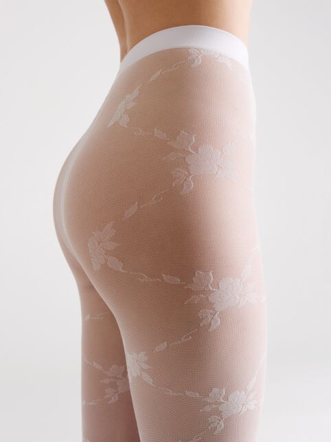 Колготки с цветочным рисунком FLORES - купить в интернет-магазине Conte