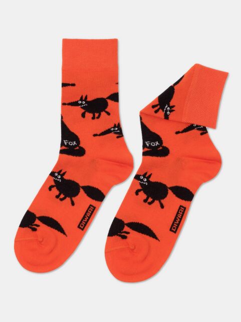 Хлопковые носки с рисунком «Fox», модель 166 - купить в интернет-магазине Conte