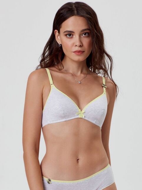 Хлопковый бюстгальтер без каркасов Bee Happy RB 7147 - купить в интернет-магазине Conte