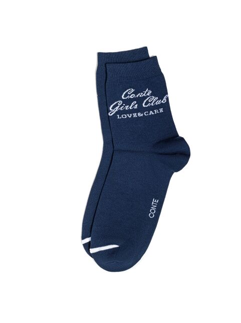 Хлопковые носки CLASSIC с рисунком «Conte girls club» - купить в интернет-магазине Conte