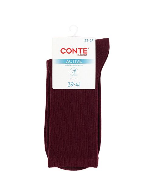 Удлиненные носки из хлопка в рубчик - купить в интернет-магазине Conte