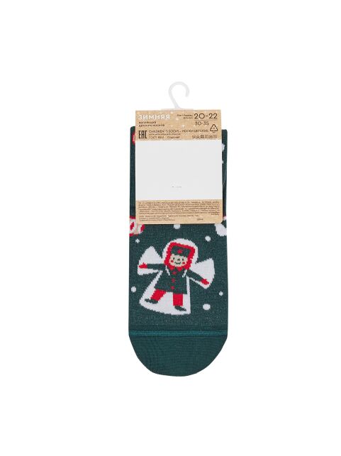 Носки с рисунком «Снежный ангел» зимняя коллекция - купить в интернет-магазине Conte