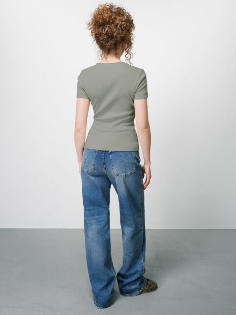 Футболка из хлопка в рубчик BASIC COLLECTION - купить в интернет-магазине Conte