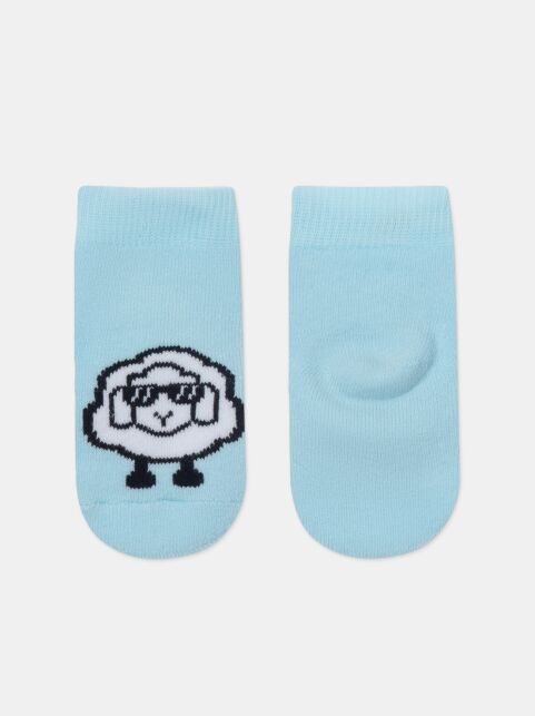 Махровые бледно-бирюзовые носки SOF-TIKI с рисунком «барашек» - купить в интернет-магазине Conte