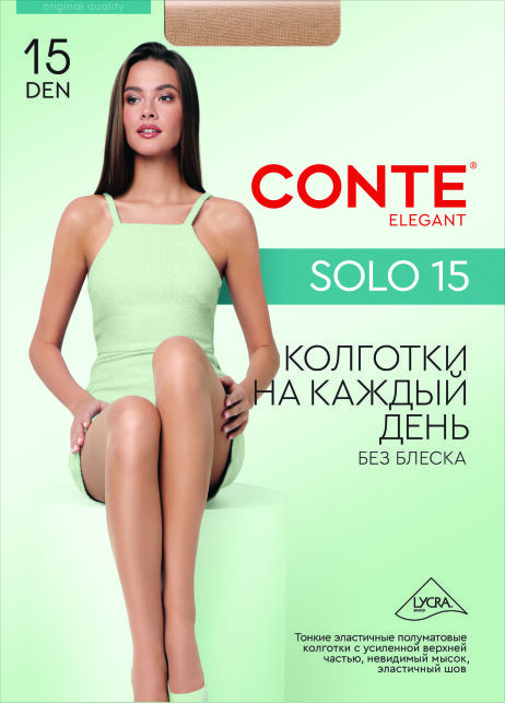 Колготки женские с шортиками Solo 15 - купить в интернет-магазине Conte