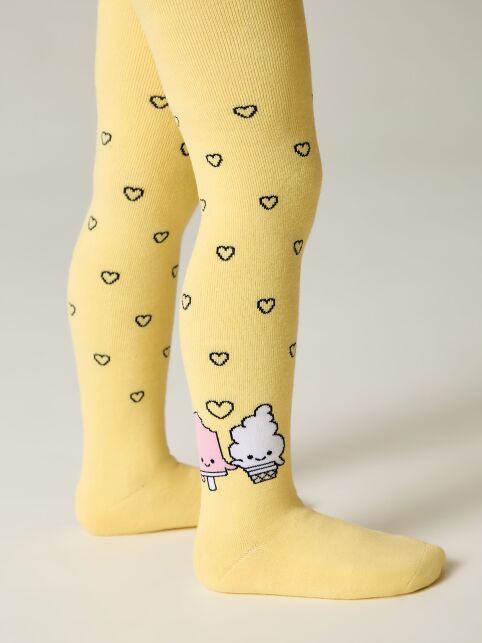 Колготки SOF-TIKI (махровые внутри) с рисунком "мороженки" - купить в интернет-магазине Conte