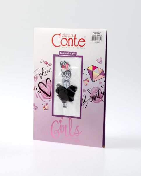 Колготки из микрофибры с рисунком и декором PRETTY - купить в интернет-магазине Conte