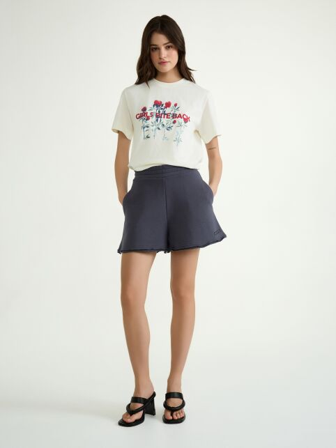 Футболка из хлопка с рисунком «Girls bite back» LD 3029 - купить в интернет-магазине Conte