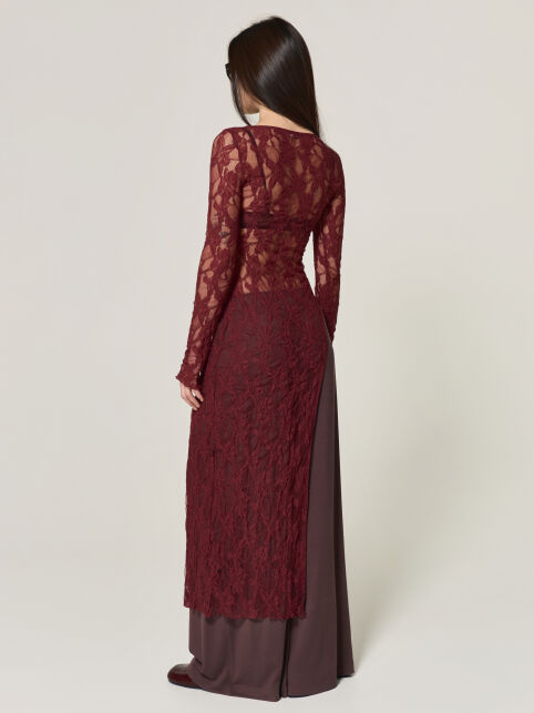 Туника из цветочного кружева с разрезом по ноге LD 3501 - купить в интернет-магазине Conte