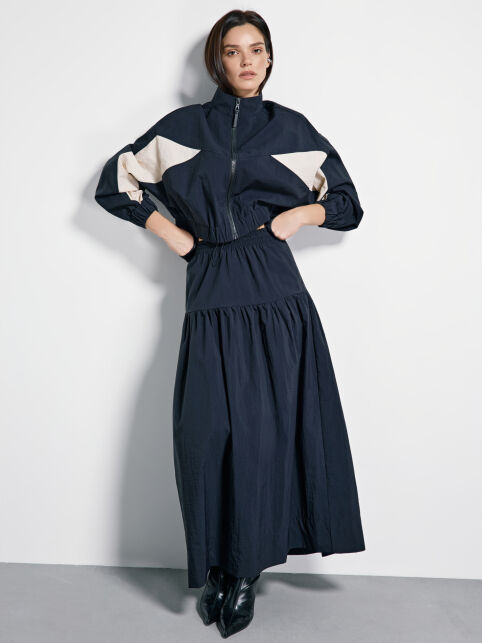 Юбка-полусолнце макси длины с карманами LU 3515 - купить в интернет-магазине Conte