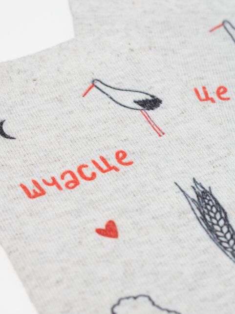 Носки из смесовой пряжи с хлопком и льном «Шчасце» - купить в интернет-магазине Conte