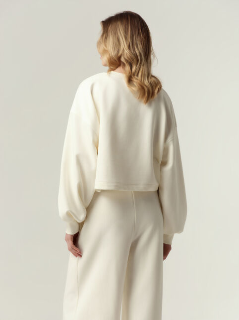 Свитшот из футера с объёмными рукавами LD 3373 - купить в интернет-магазине Conte