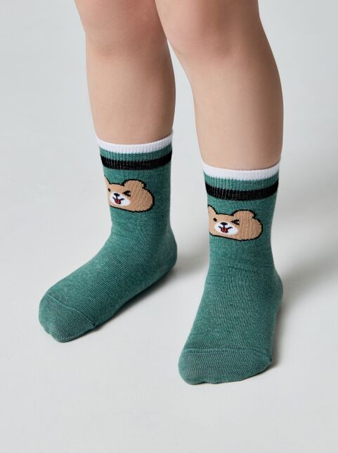 Хлопковые носки с рисунком “Bear” - купить в интернет-магазине Conte