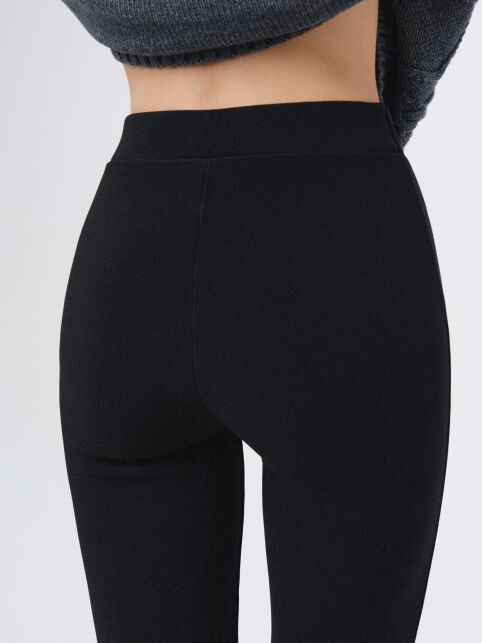 Брюки с высокой посадкой и разрезами по центру низа LBK 2505 - купить в интернет-магазине Conte