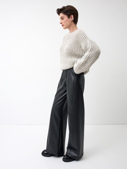 Джемпер умеренно свободного силуэта из пряжи с шерстью LDK 24137 - купить в интернет-магазине Conte