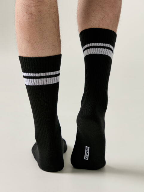 Удлинённые носки с контрастными полосами на резинке - купить в интернет-магазине Conte