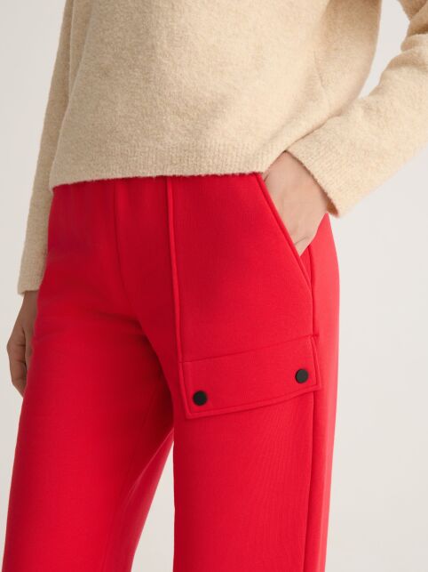 Брюки из футера на флисе с декоративным клапаном LBK 2842 - купить в интернет-магазине Conte