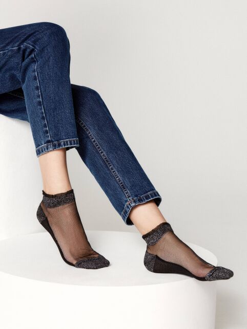 Короткие носки с люрексом и воланом - купить в интернет-магазине Conte
