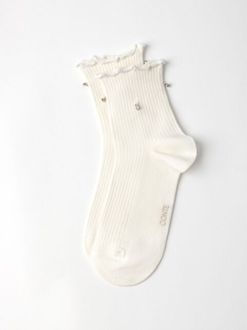 Носки со стразами и рельефным краем - купить в интернет-магазине Conte