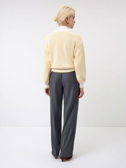 Джемпер объёмного силуэта с воротником-стойкой LDK 24118 - купить в интернет-магазине Conte