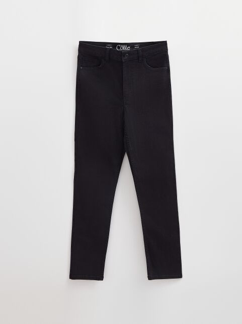 Классические джинсы size plus с высокой посадкой CON-715 - купить в интернет-магазине Conte