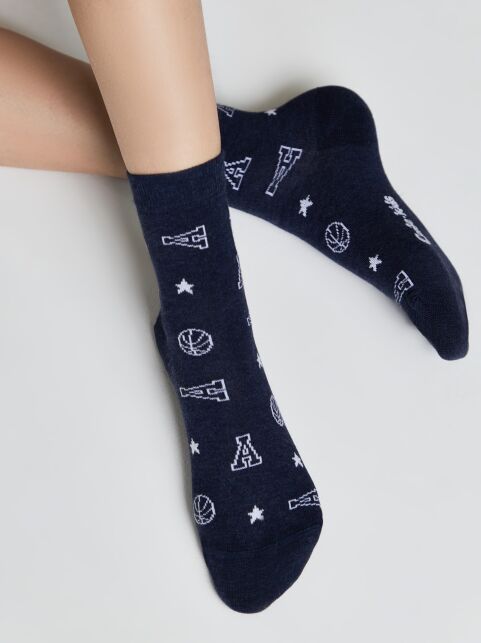 Хлопковые носки с рисунком “Basketball” - купить в интернет-магазине Conte