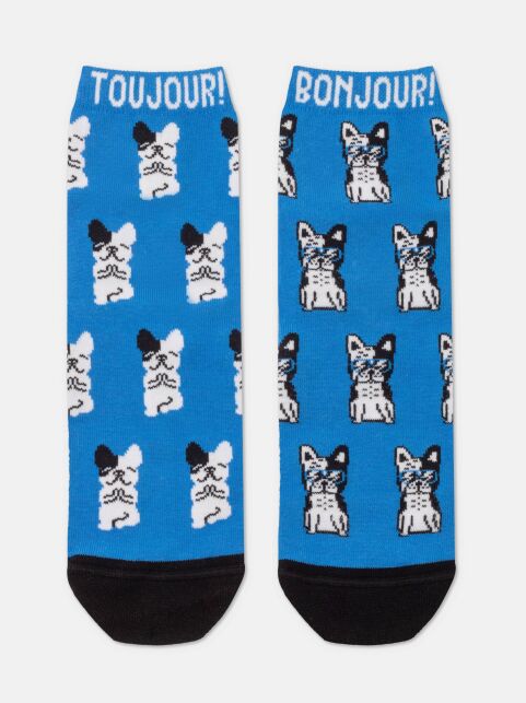 Хлопковые носки с рисунком «French bulldog» - купить в интернет-магазине Conte