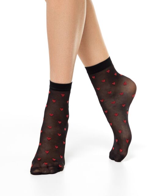Носки с рисунком «сердечки» - купить в интернет-магазине Conte