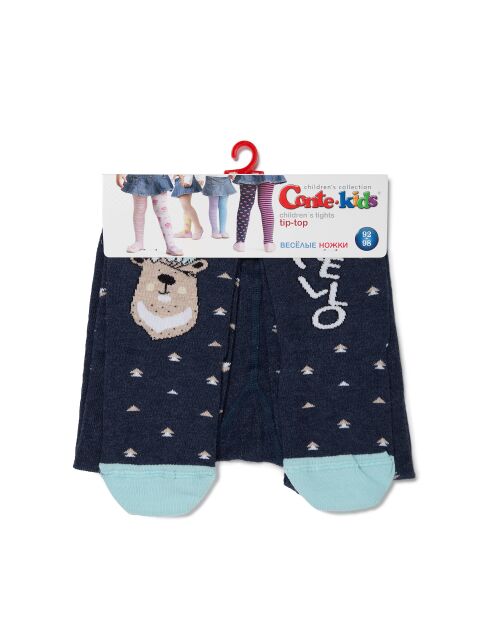 Колготки детские TIP-TOP (веселые ножки) темно-синий 478 Колготки детские TIP-TOP (веселые ножки) темно-синий 478 - купить в интернет-магазине Conte