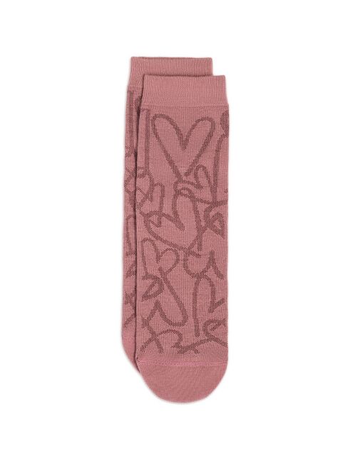 Классические хлопковые носки с рисунком «сердечки» - купить в интернет-магазине Conte