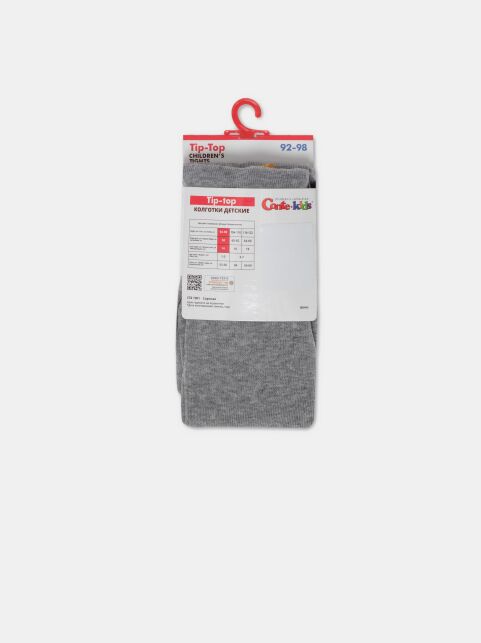 Хлопковые колготки серые TIP-TOP с рисунком "машинки" - купить в интернет-магазине Conte